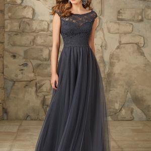 Morilee Long Lace Tulle 111 Bridesmaid Dress 10